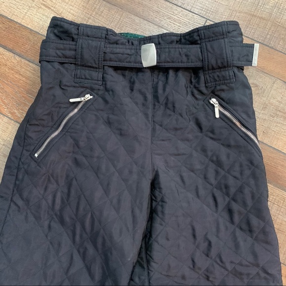 Post Card Vintage Black Quilted Snowpants - Picture 4 of 10